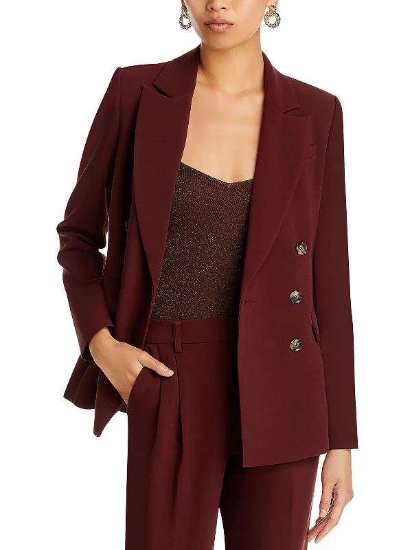 Malbec Womens Office Business Double-Breasted Blazer