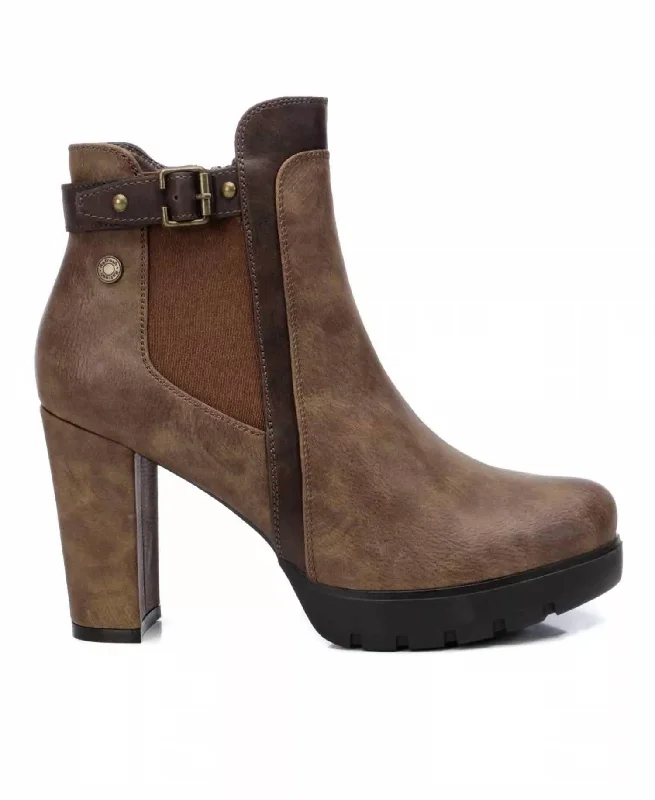 Women's Dress Booties In Taupe