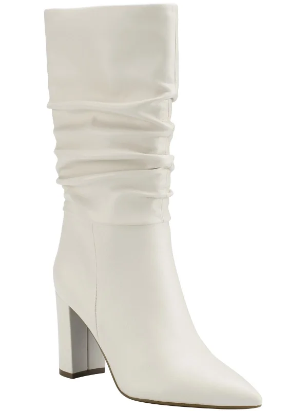 Womens POINTED TOE DRESSY Mid-Calf Boots