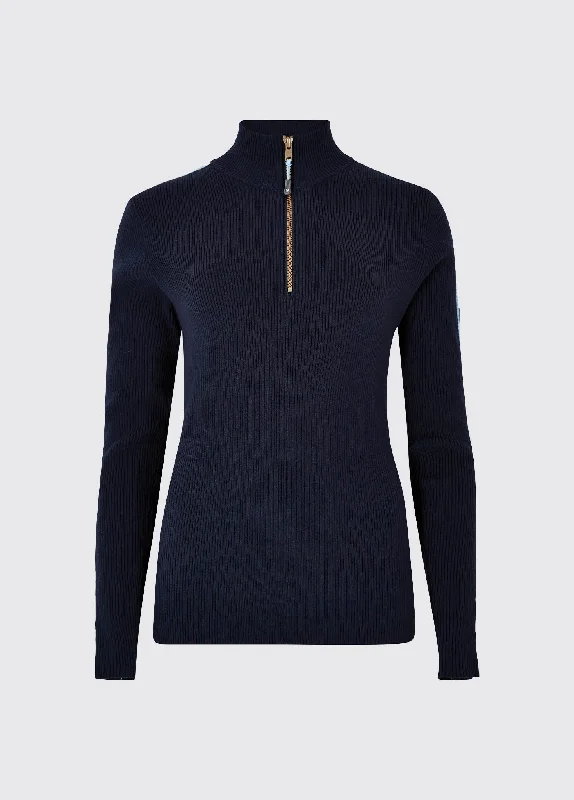 Killglass Zip Neck Sweater - Navy