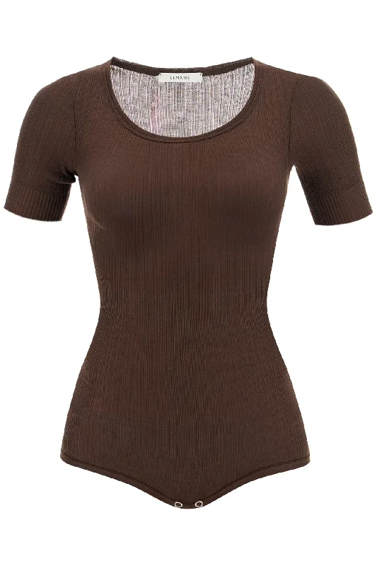 short-sleeved lightweight knit body for men TO1158 LK1017 DARK CHOCOLATE