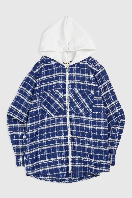 Unisex Rework Hooded Flannel - S