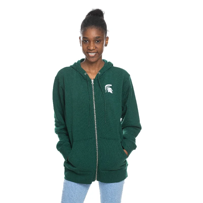 Spartan Helmet Zippered Fleece Hoodie