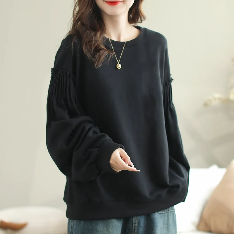 Autumn Minimalist Loose Casual COtton Sweater