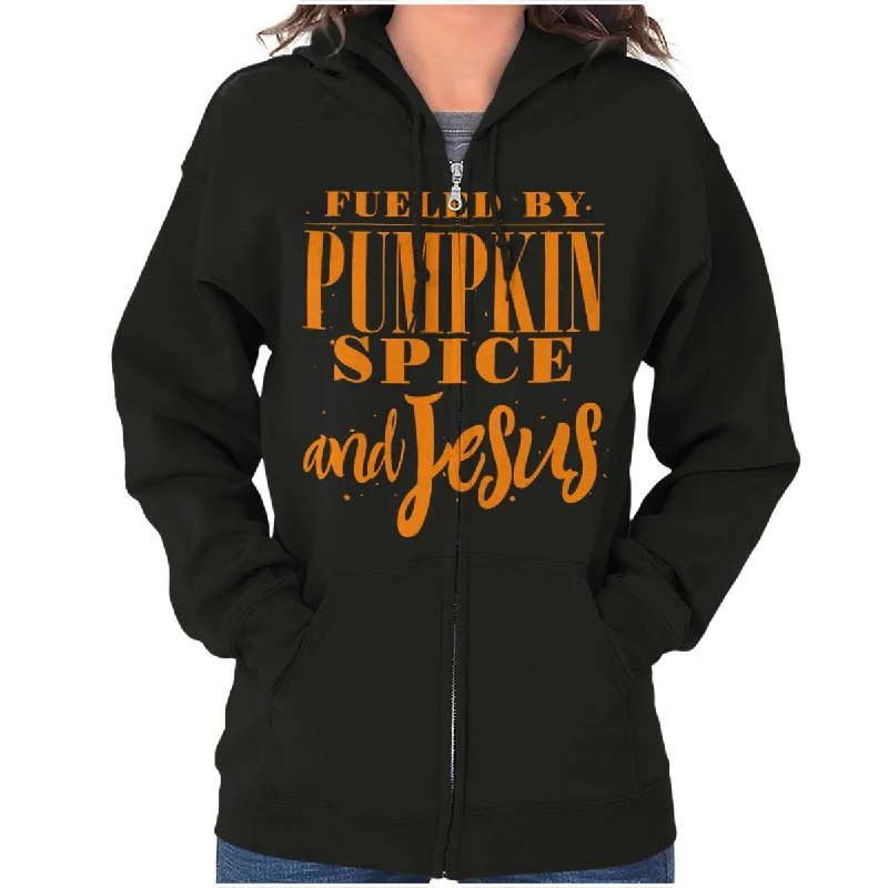 Fueled by PSLs and Jesus Zip Hoodie