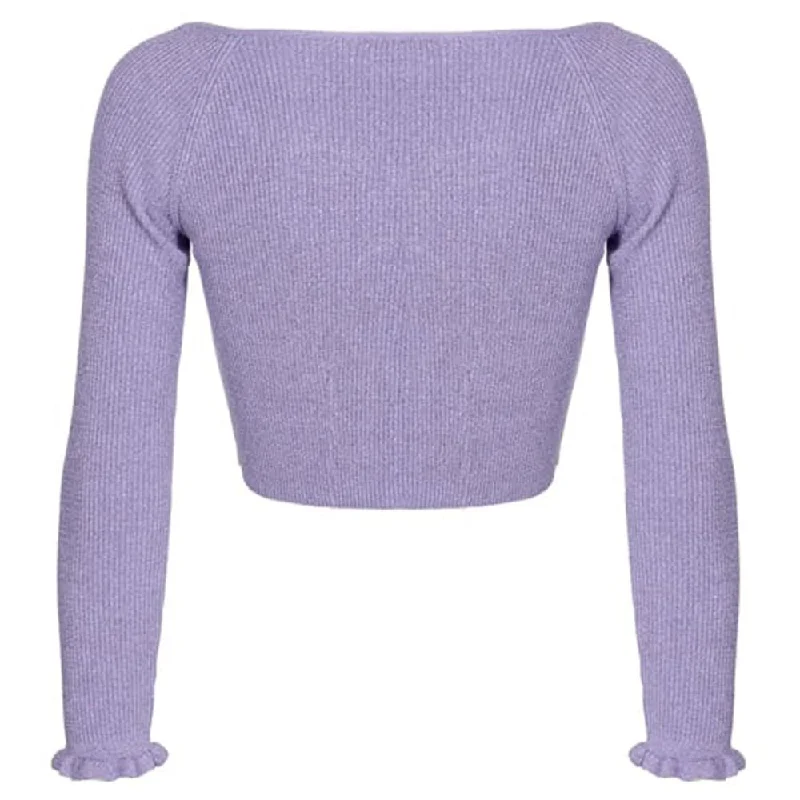 PINKO Purple Viscose Sweater