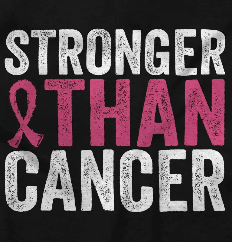 Stronger Than Cancer Junior Fit V-Neck T Shirt