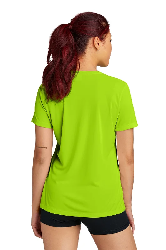 Sport-Tek Womens Competitor Moisture Wicking Short Sleeve Crewneck T-Shirt - Lime Shock Green