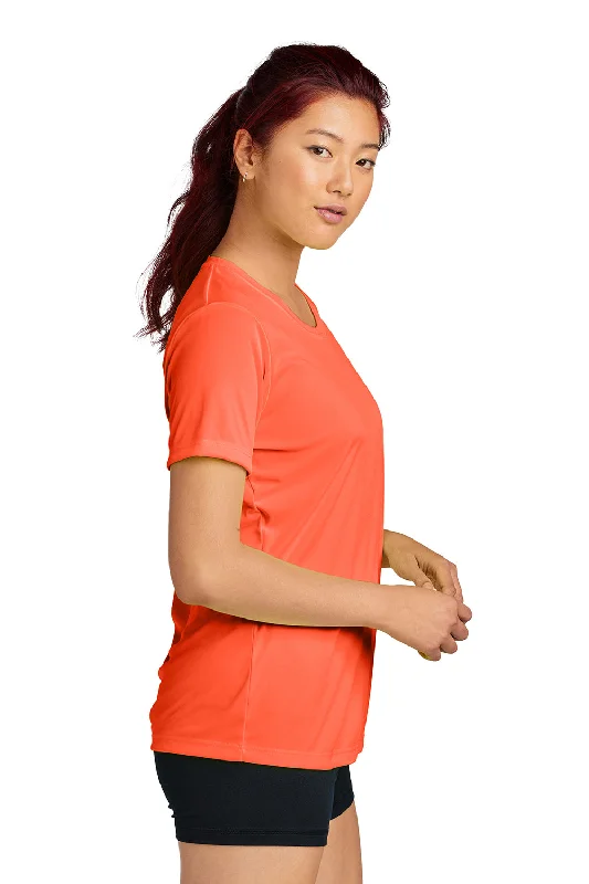 Sport-Tek Womens Competitor Moisture Wicking Short Sleeve Crewneck T-Shirt - Neon Orange