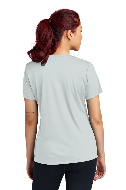 Sport-Tek Womens Competitor Moisture Wicking Short Sleeve Crewneck T-Shirt - Silver Grey